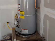 40 gallon hot water heater install 100% up to city code
