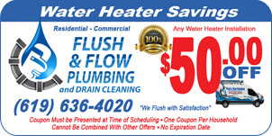 Water Heater Savings Coupon